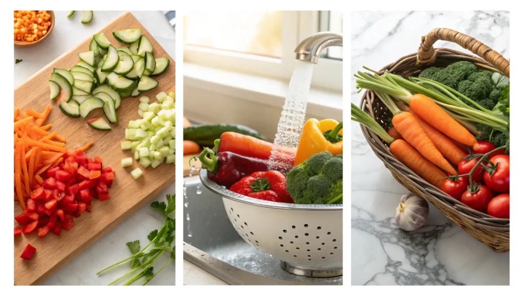 vegetable prep