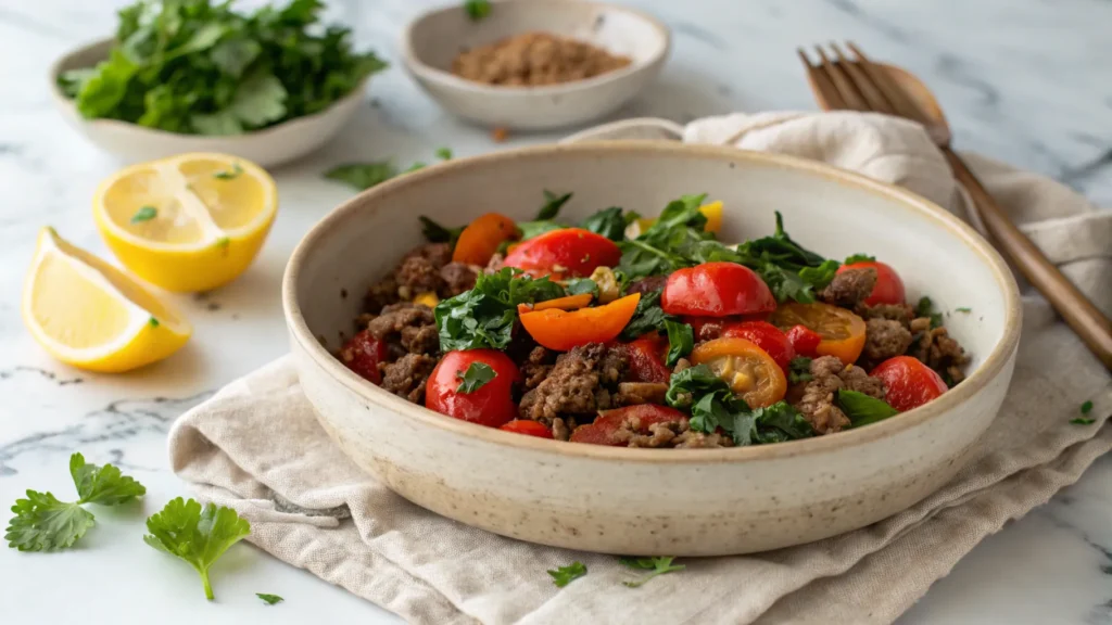 Mediterranean Beef Stir Fry
