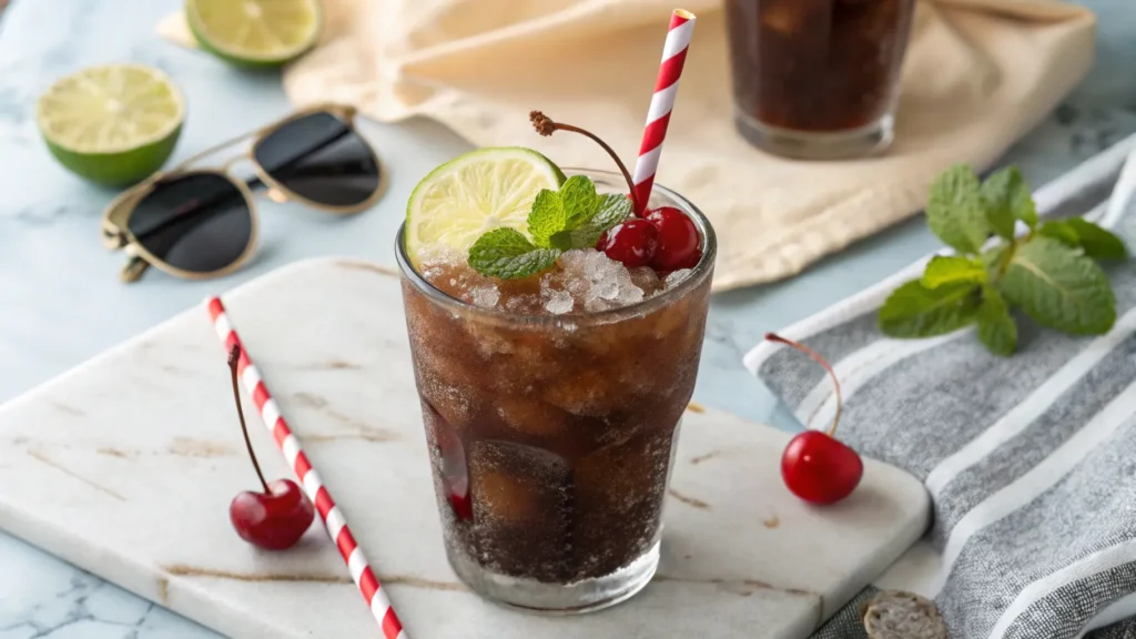 Cherry Rum and Coke Slushie