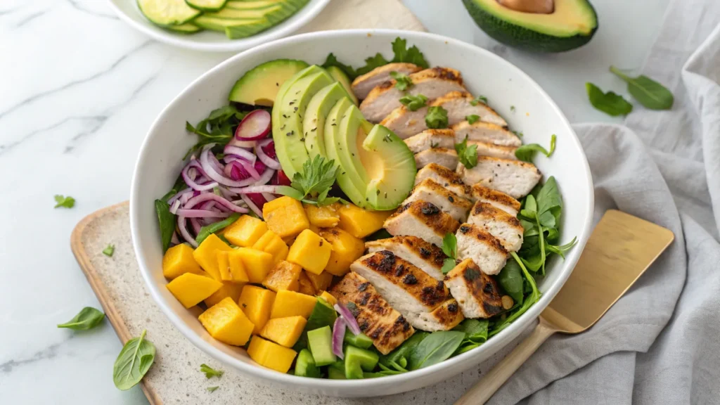 Chicken Mango and Avocado Salad