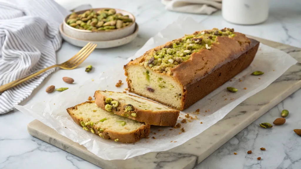 Pistachio and Date Cake