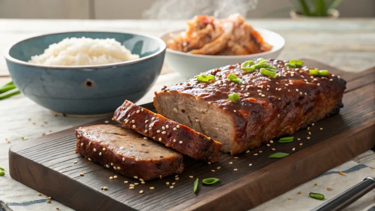 Sweet and Spicy Korean BBQ Meatloaf