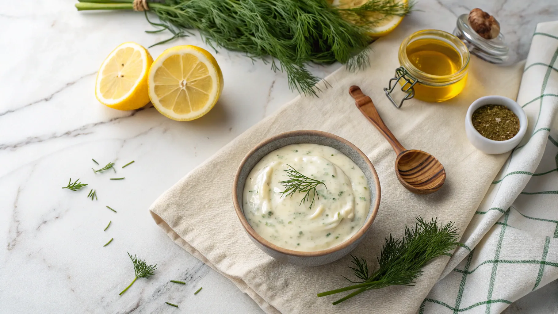 Creamy Lemon Dill Dipping Sauce