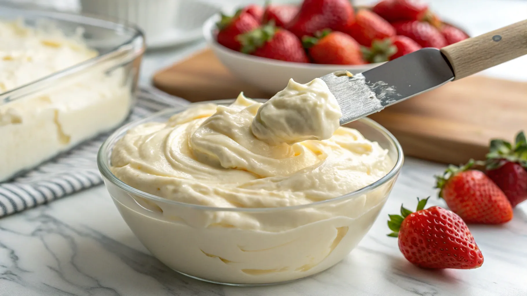 whipped-pudding for Strawberry Éclair Cake