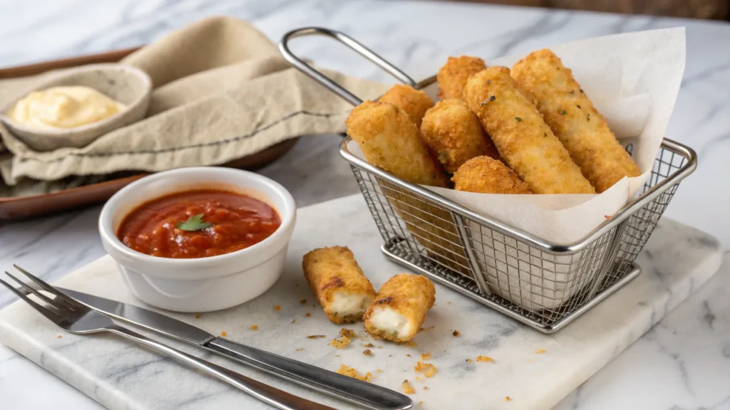 Crispy Mozzarella Sticks