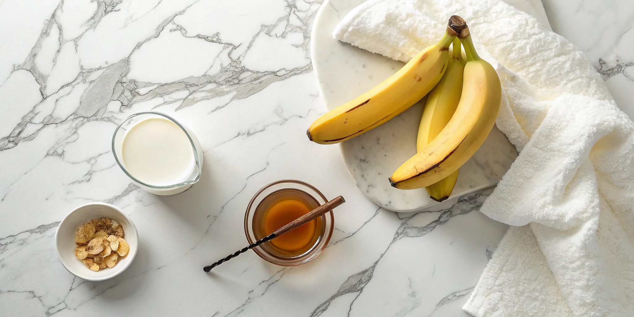 Ingredients of Banana Milkshake Without Ice Cream