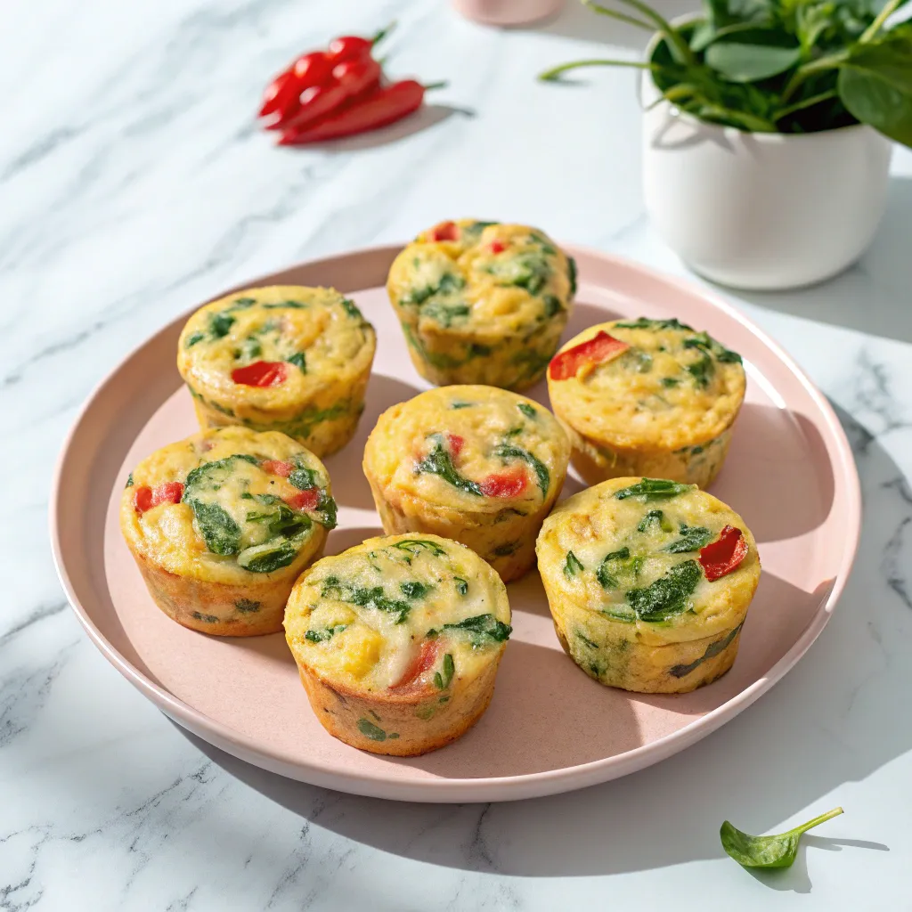 egg-muffins-arranged-on-a-plate