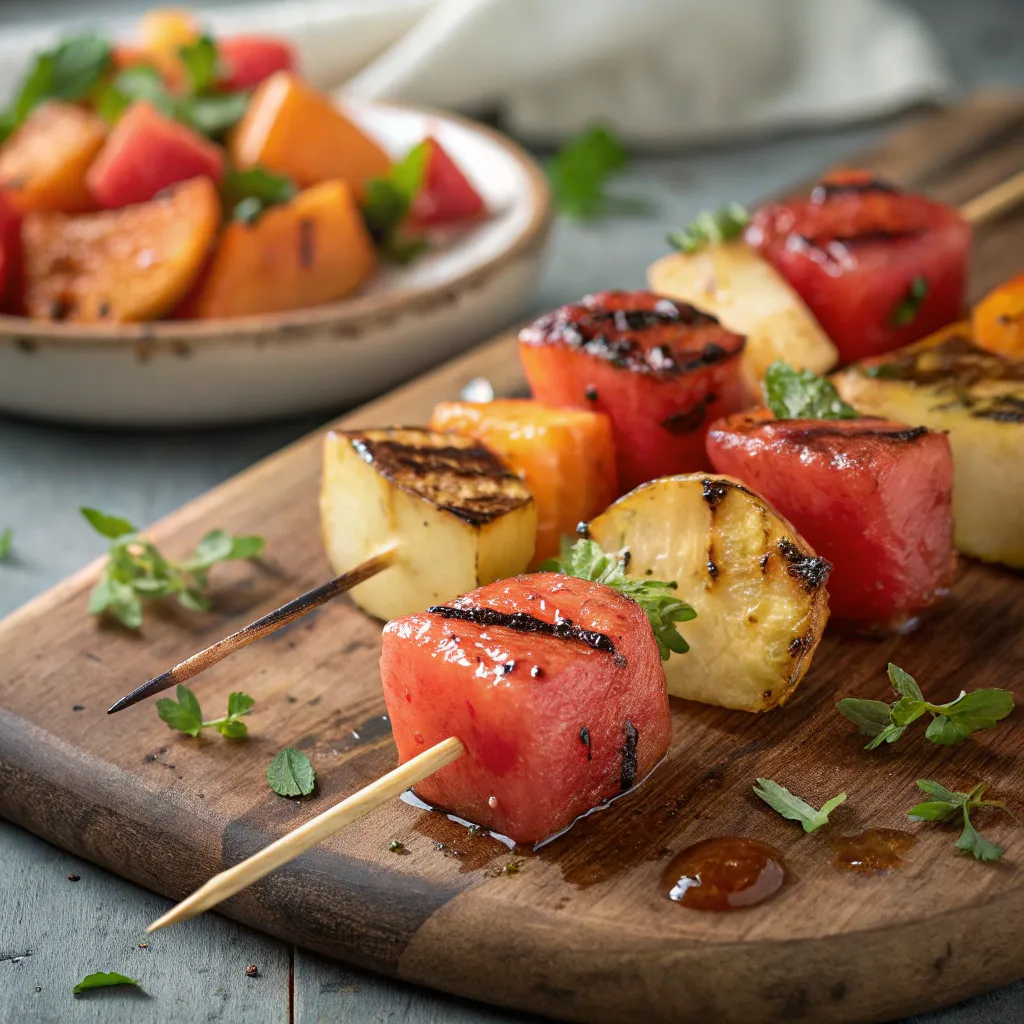 Grilled Fruit Kebabs