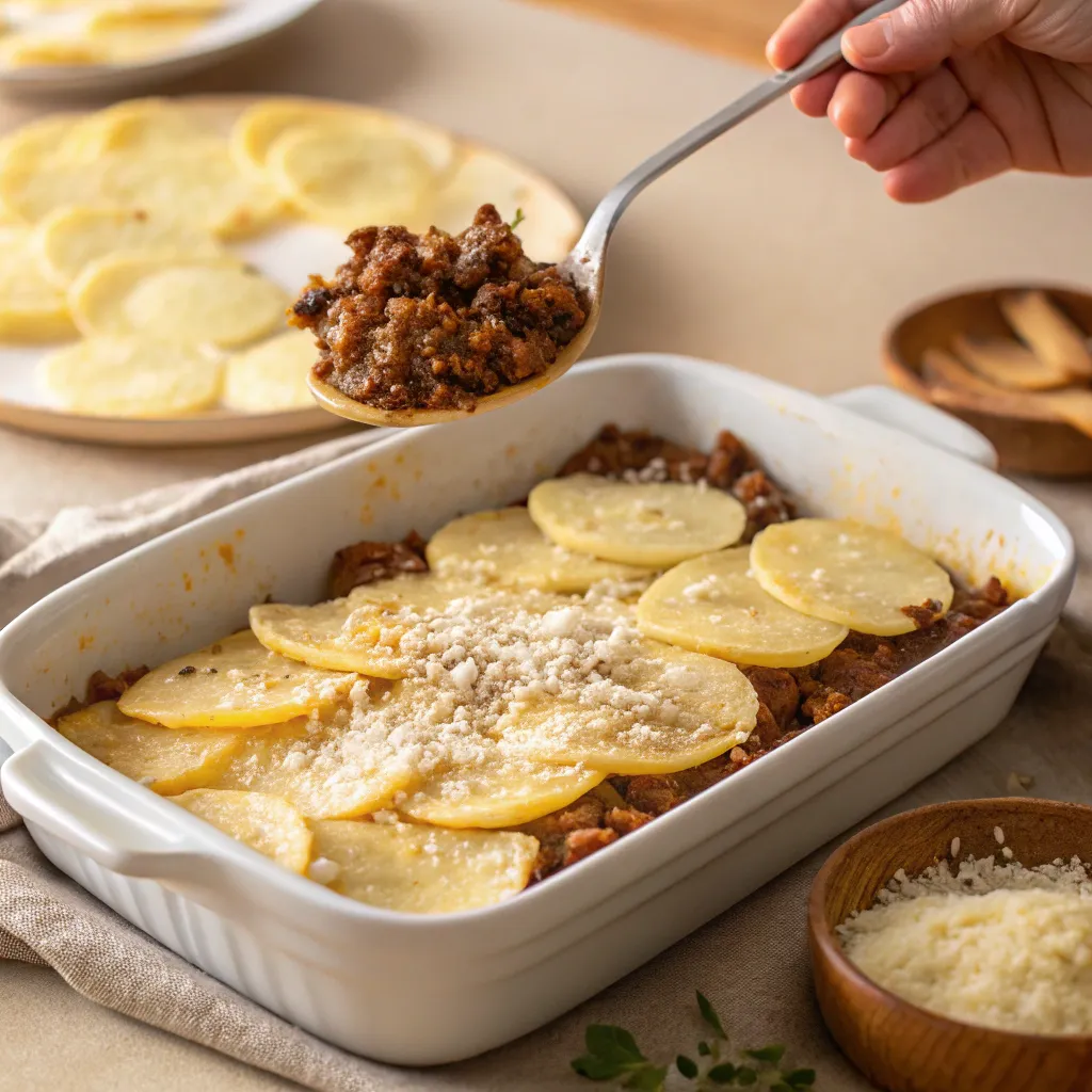 How to make Hamburger and Potato Casserole
