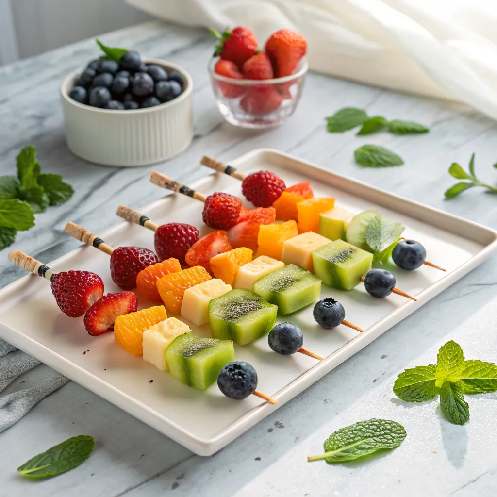 How to Assemble Fruit Kebabs