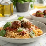spaghetti with meatballs