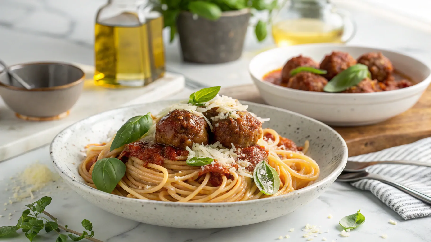 spaghetti with meatballs