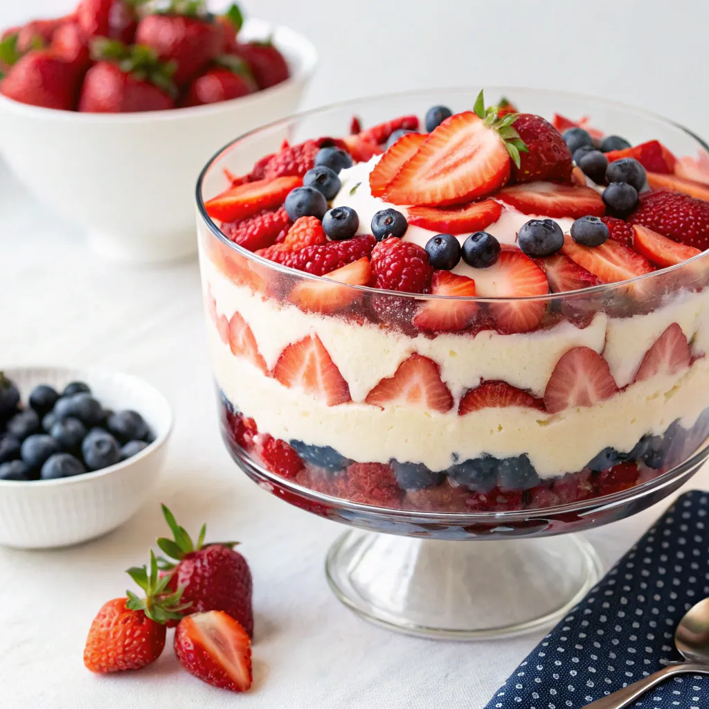 Fun variations of Red White and Blue Cheesecake Salad