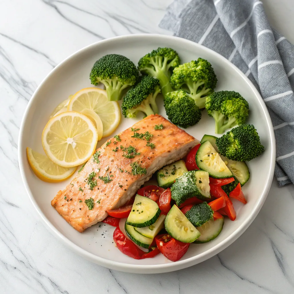 Meal 4: Baked Salmon with Roasted Veggies